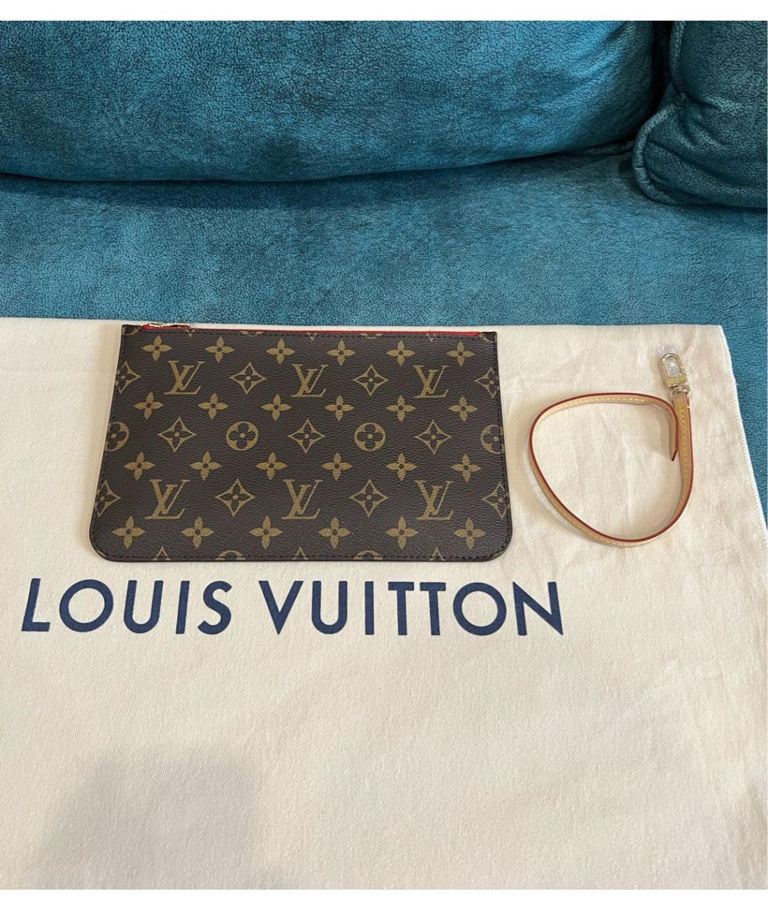 LOUIS VUITTON Коричневая сумка тоут, фото 7