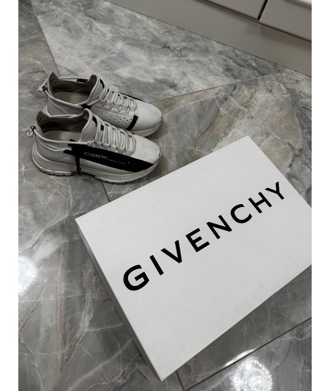 GIVENCHY Белые кожаные кроссовки, фото 5