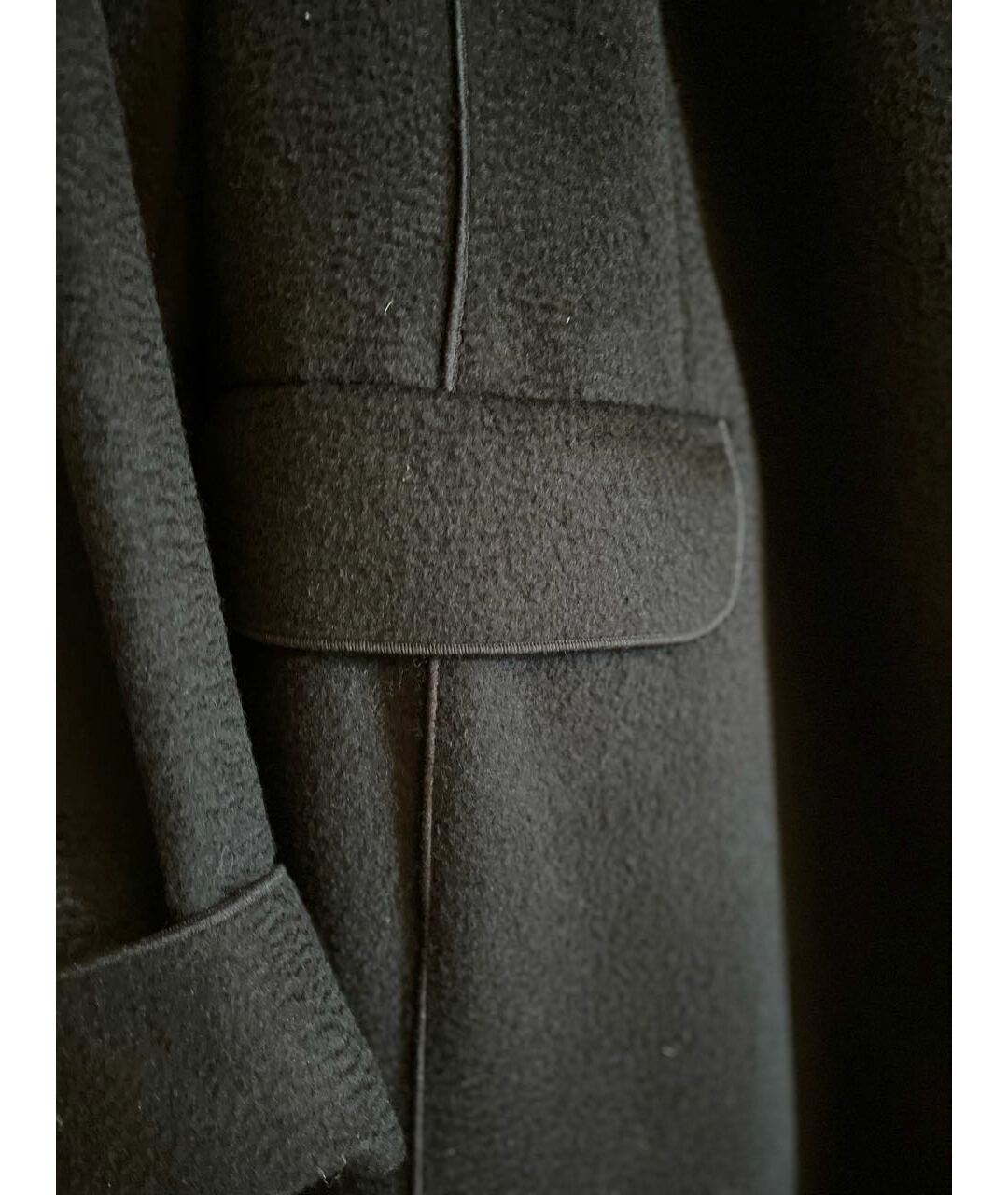MARINA RINALDI Черное вискозное пальто, фото 3