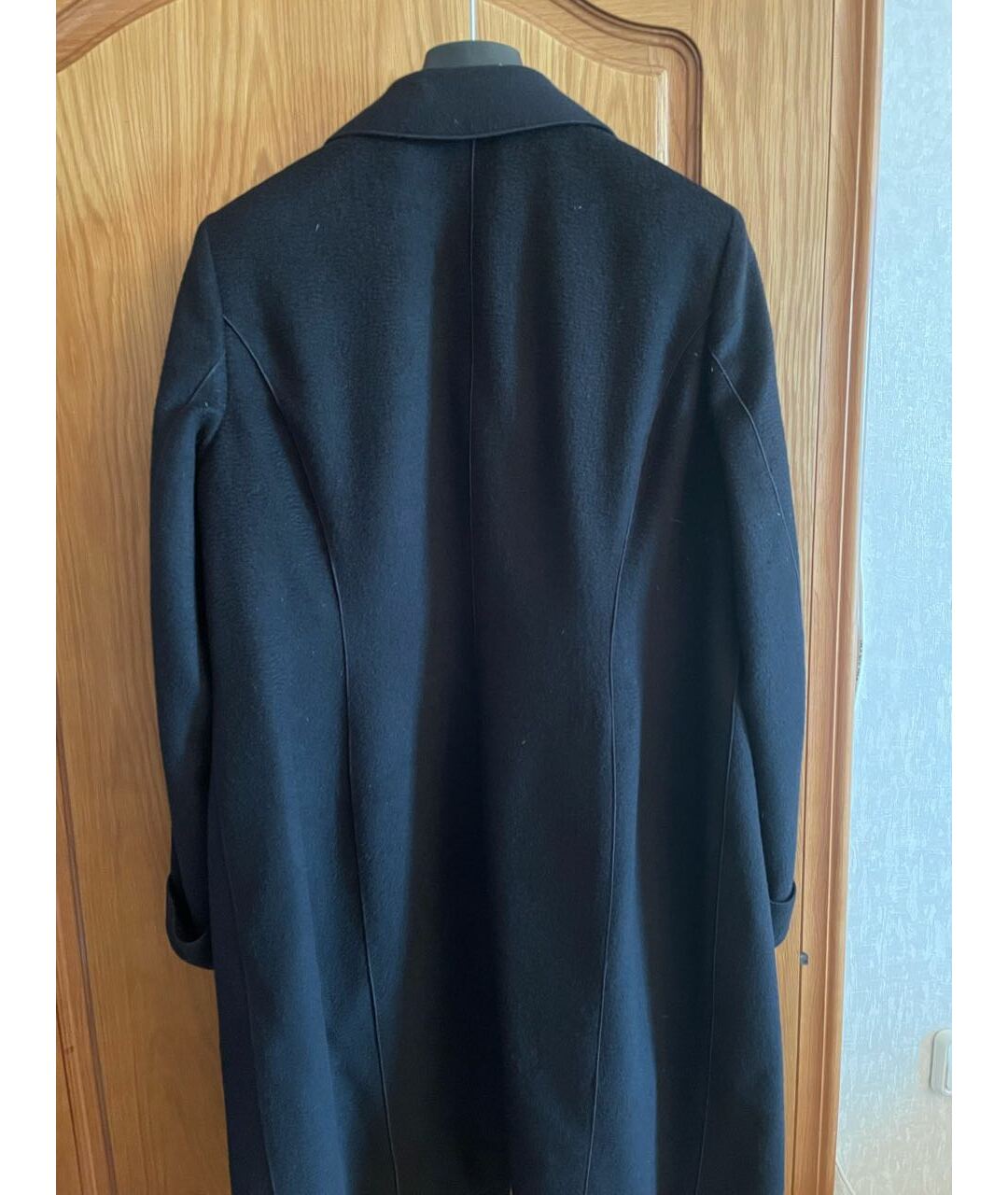 MARINA RINALDI Черное вискозное пальто, фото 2