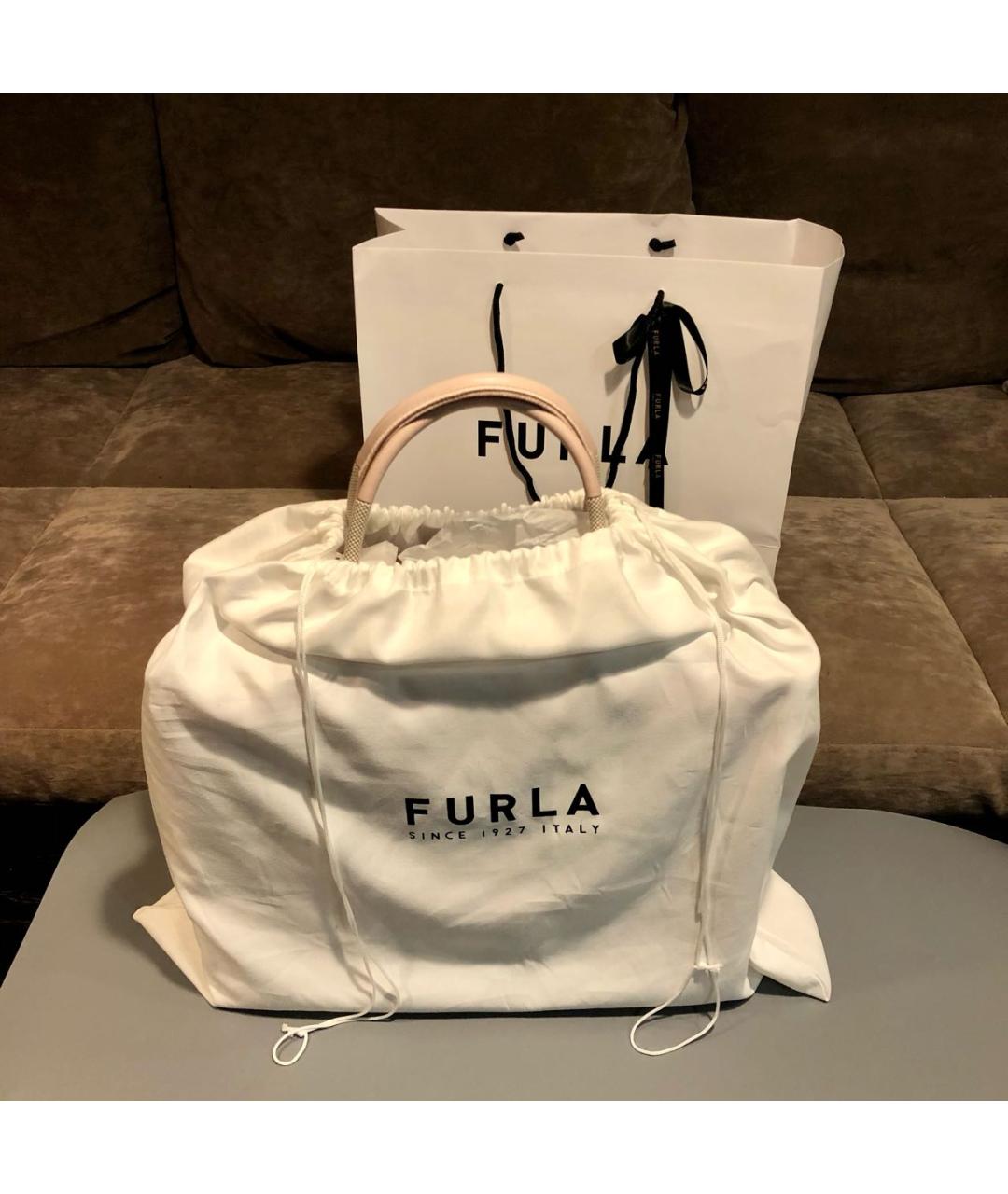 FURLA Розовая сумка тоут, фото 4