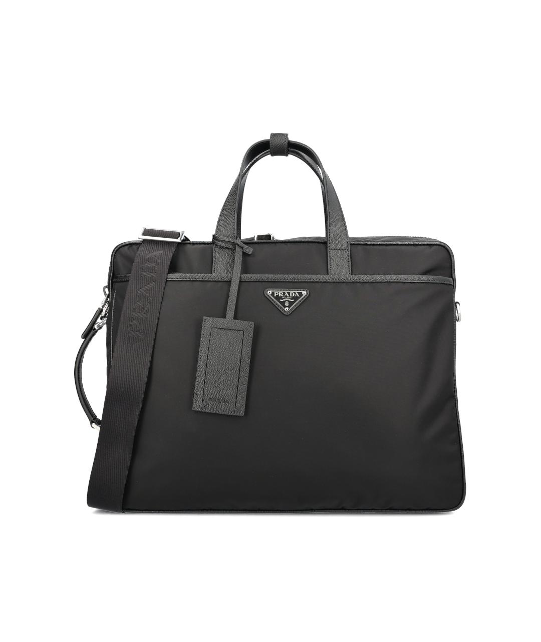 PRADA Черный портфель, фото 1