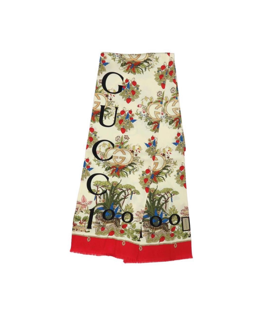 GUCCI Шелковый платок, фото 2