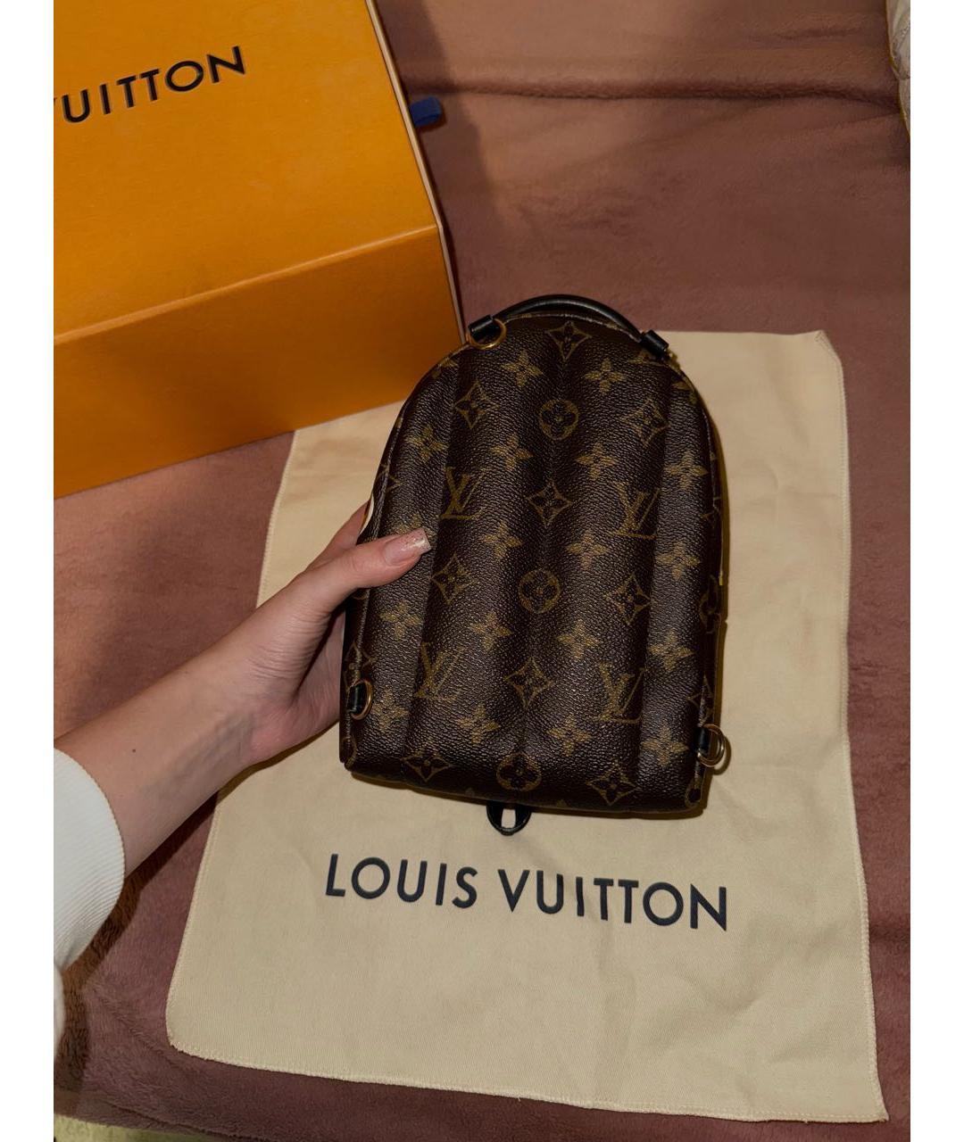 LOUIS VUITTON Коричневый рюкзак, фото 3