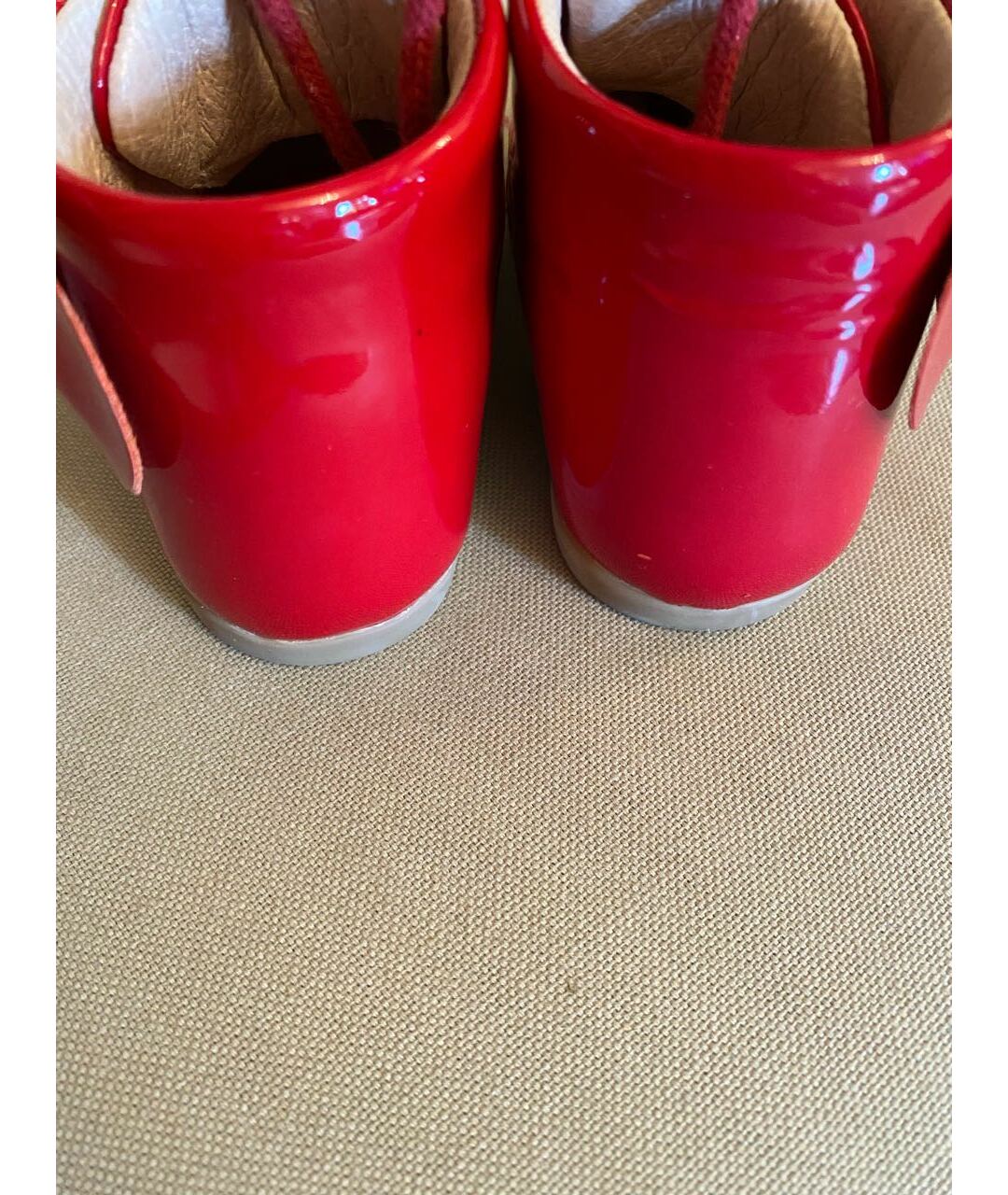 JACADI Бордовые ботинки из лакированной кожи, фото 2