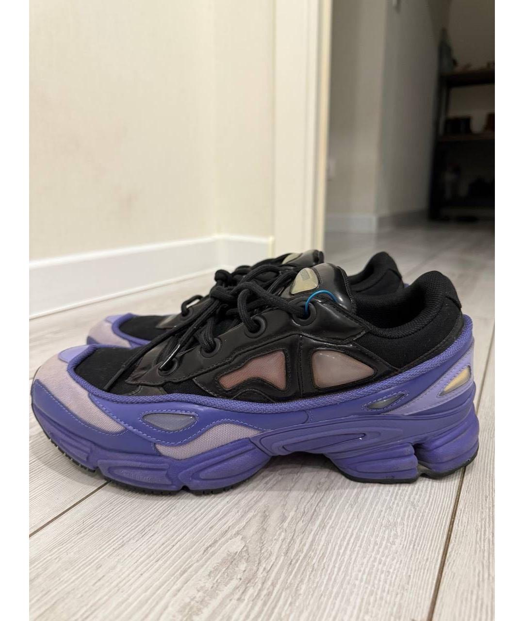 ADIDAS X RAF SIMONS Фиолетовые текстильные низкие кроссовки / кеды, фото 3