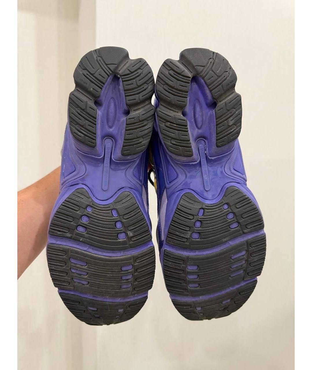 ADIDAS X RAF SIMONS Фиолетовые текстильные низкие кроссовки / кеды, фото 6