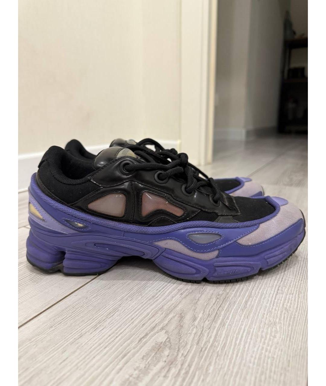 ADIDAS X RAF SIMONS Фиолетовые текстильные низкие кроссовки / кеды, фото 7
