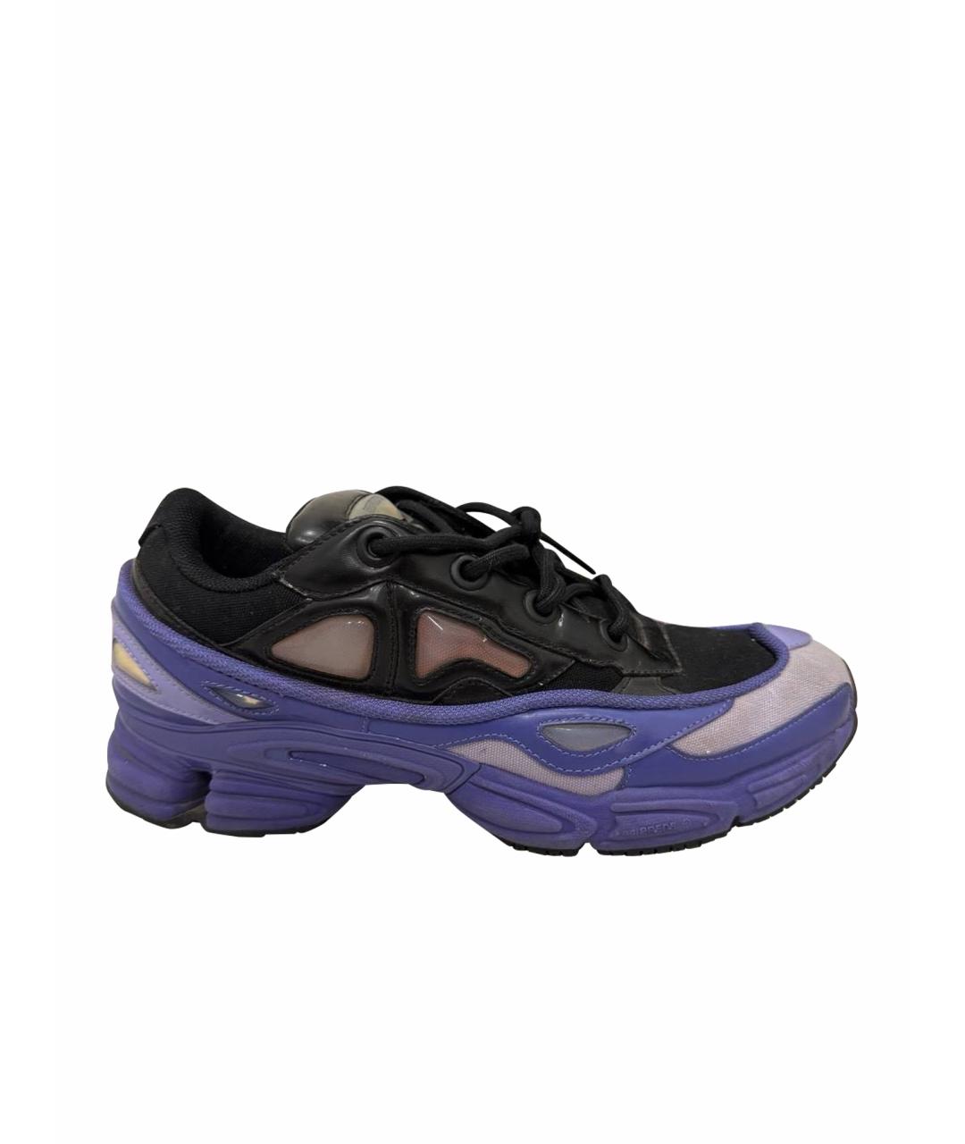 ADIDAS X RAF SIMONS Фиолетовые текстильные низкие кроссовки / кеды, фото 1