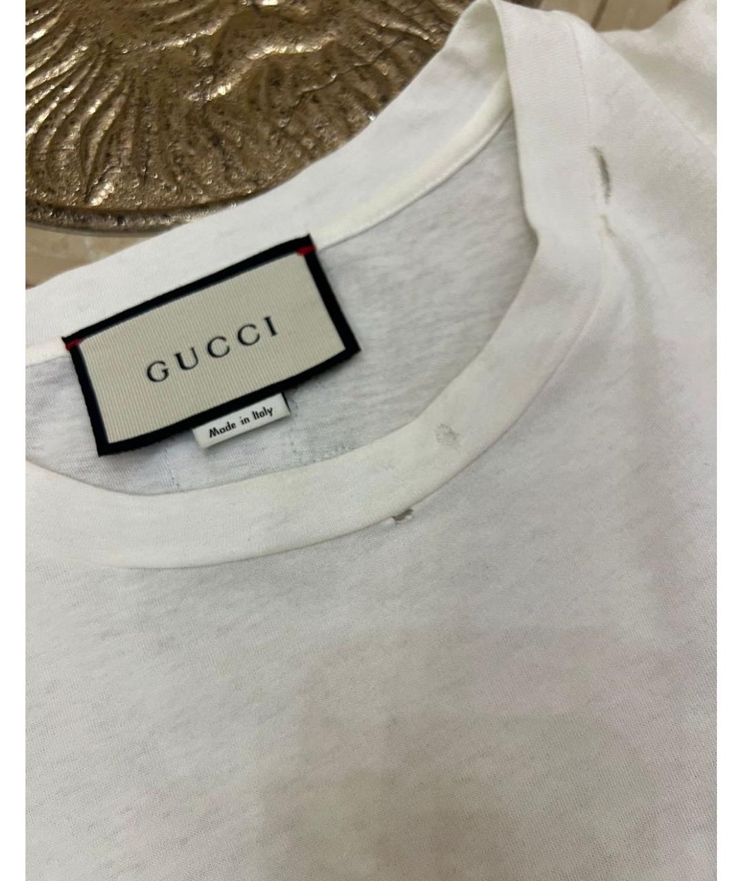 GUCCI Хлопковая футболка, фото 4