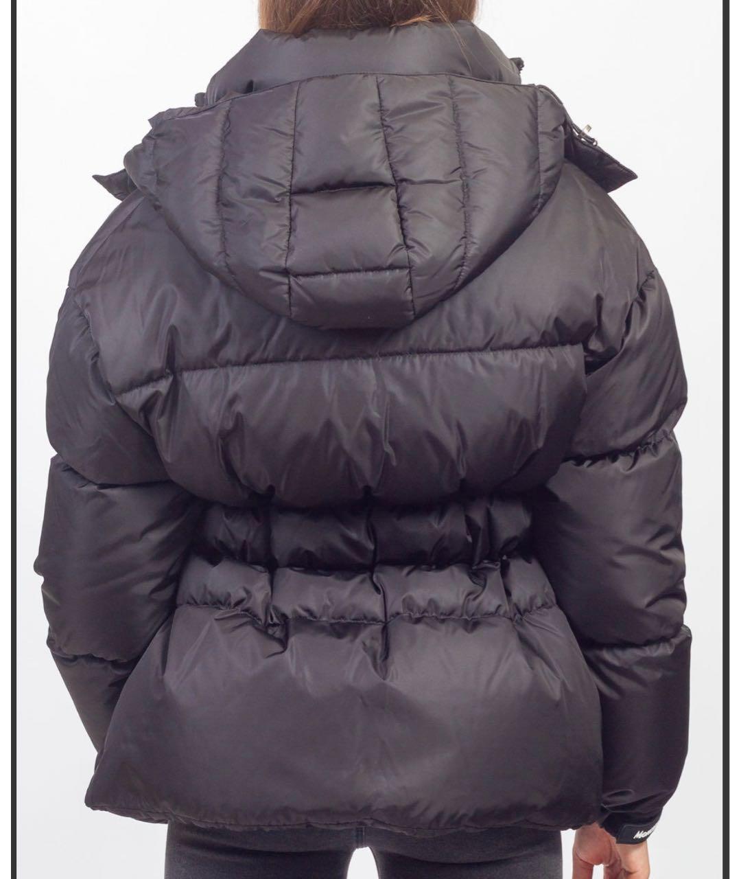 MONCLER Черный пуховик, фото 4