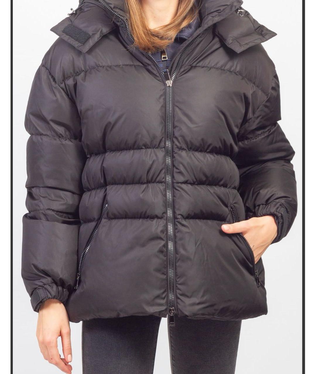 MONCLER Черный пуховик, фото 5