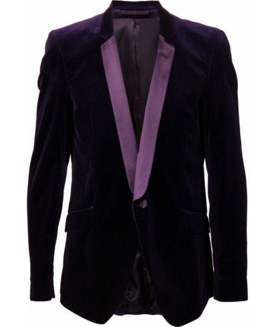 Les Hommes Фиолетовый шелковый пиджак, фото 1