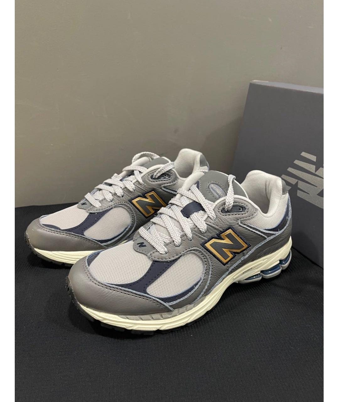 NEW BALANCE Бежевые кожаные низкие кроссовки / кеды, фото 4