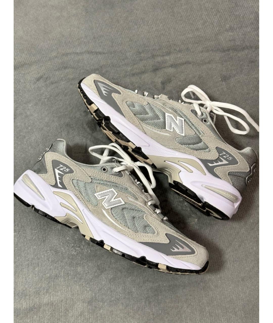 NEW BALANCE Серые замшевые кроссовки, фото 4