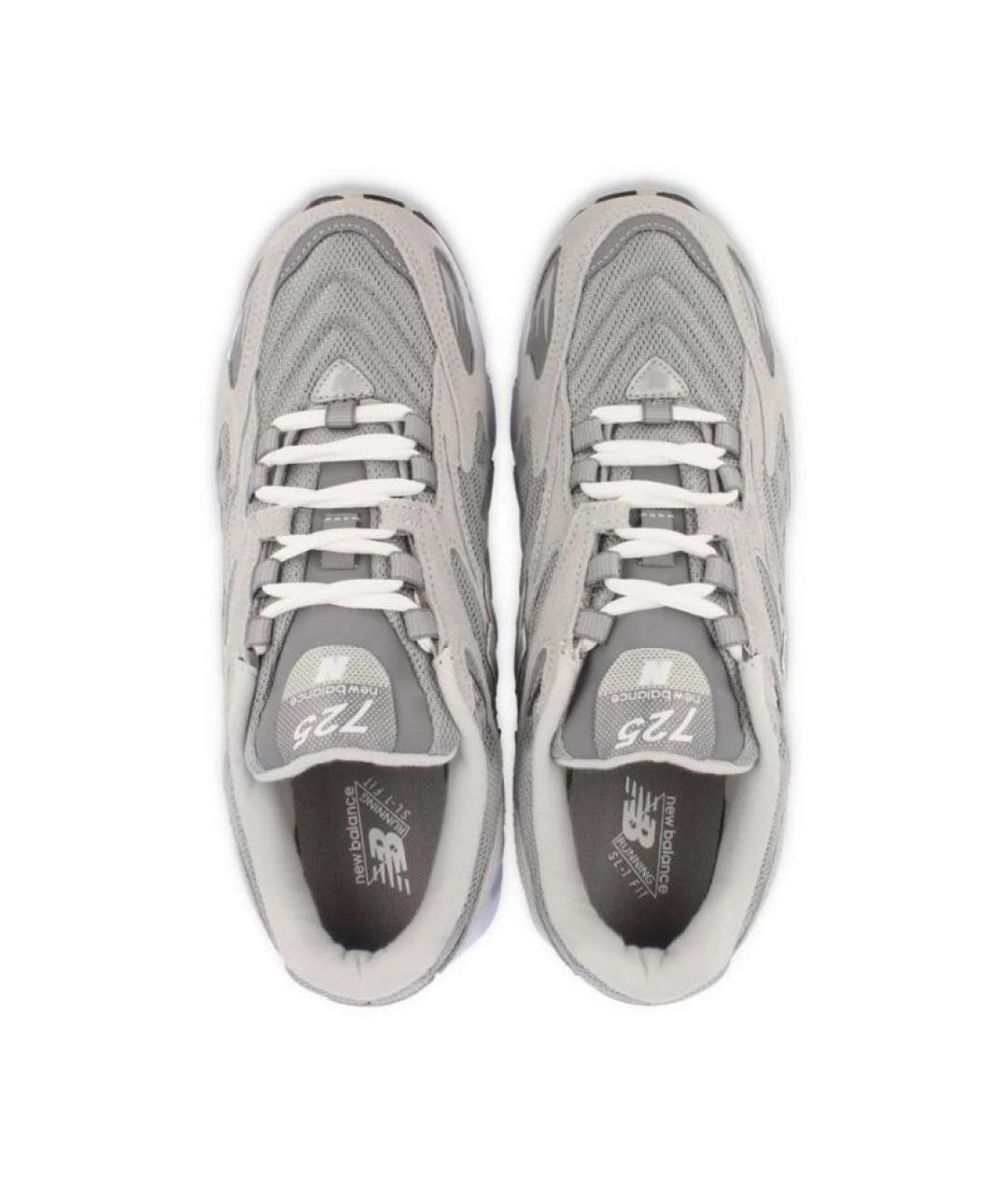 NEW BALANCE Серые замшевые низкие кроссовки / кеды, фото 3