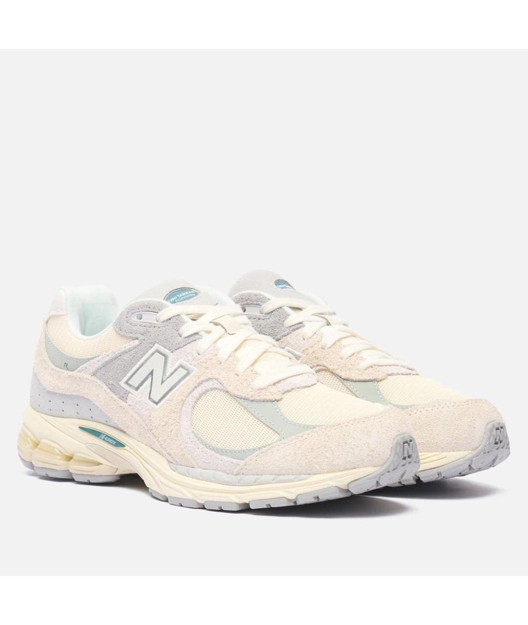 NEW BALANCE Бежевые замшевые низкие кроссовки / кеды, фото 2