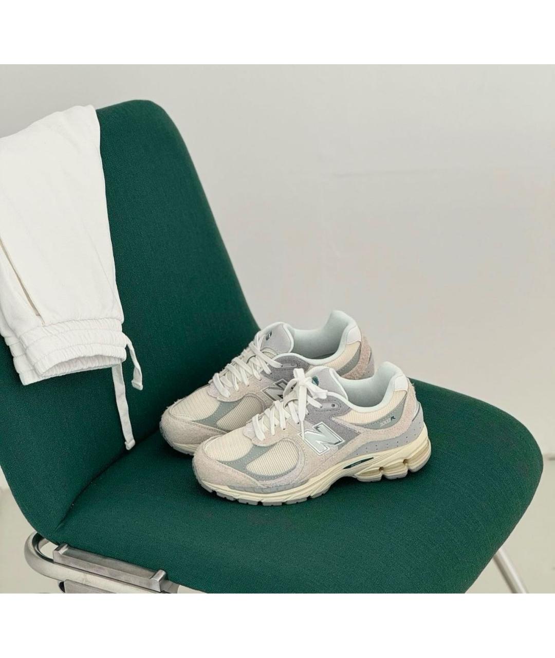 NEW BALANCE Бежевые замшевые низкие кроссовки / кеды, фото 4