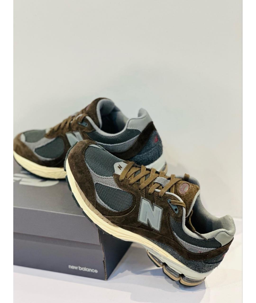 NEW BALANCE Коричневые замшевые низкие кроссовки / кеды, фото 4