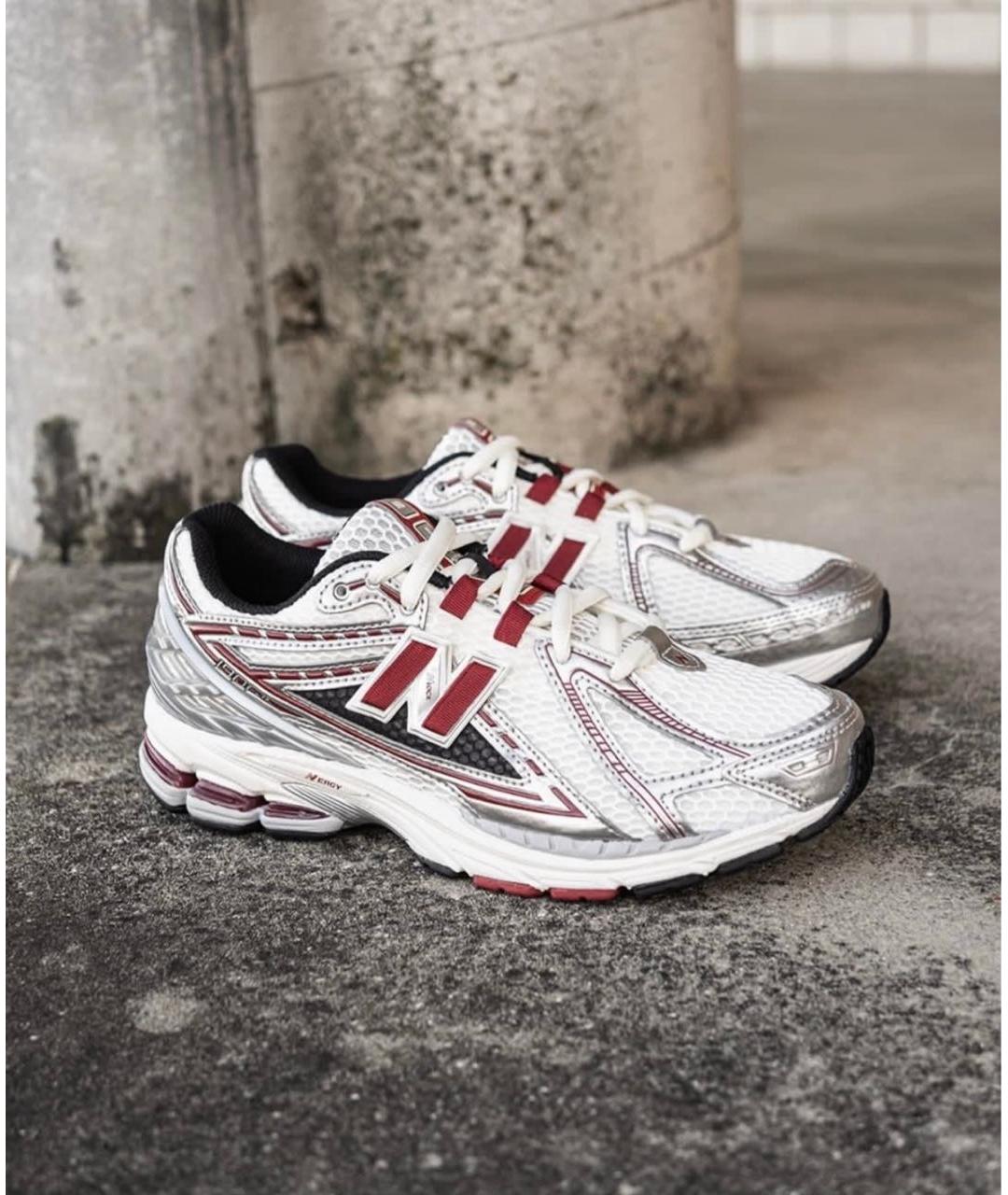 NEW BALANCE Серебряные текстильные низкие кроссовки / кеды, фото 4