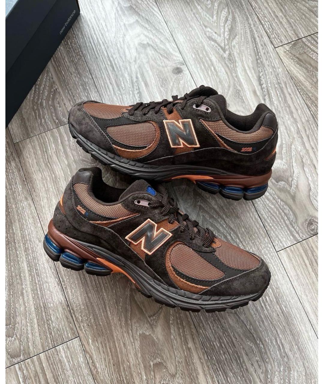 NEW BALANCE Коричневые замшевые низкие кроссовки / кеды, фото 4
