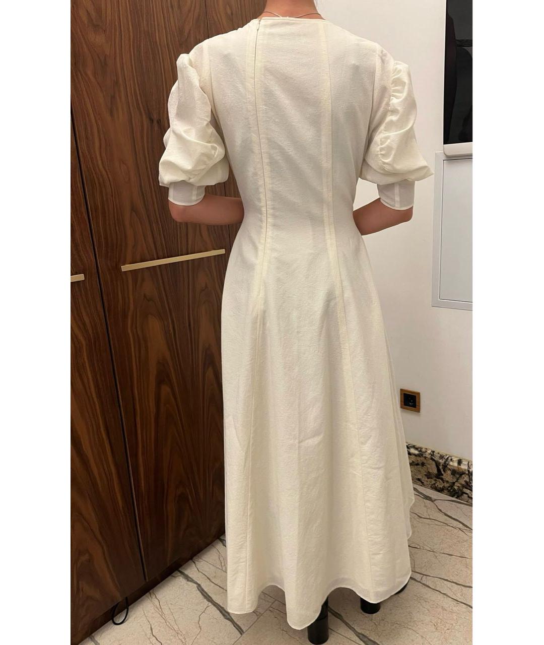 REJINA PYO Бежевое полиэстеровое вечернее платье, фото 8