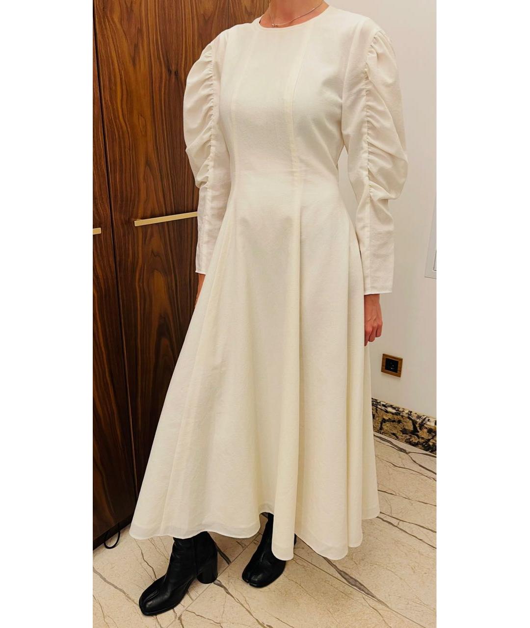 REJINA PYO Бежевое полиэстеровое вечернее платье, фото 7