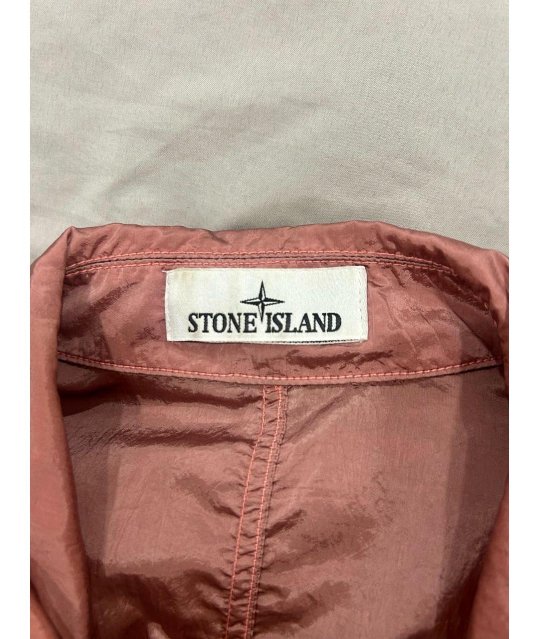 STONE ISLAND Розовая синтетическая куртка, фото 5