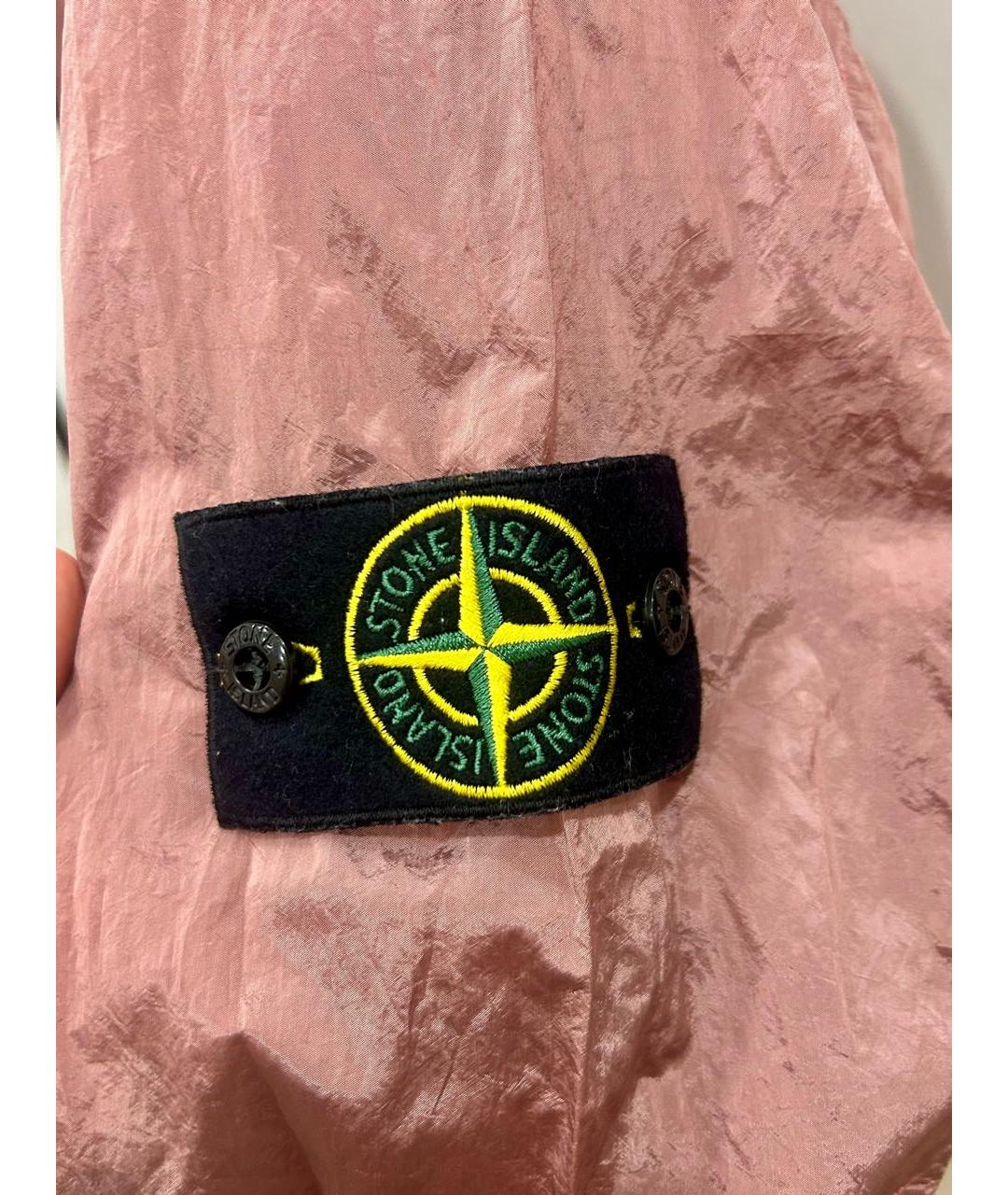 STONE ISLAND Розовая синтетическая куртка, фото 6