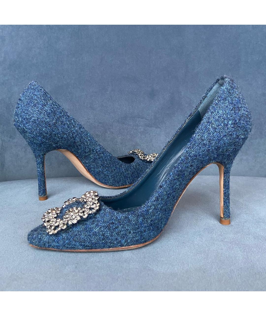 MANOLO BLAHNIK Синие туфли, фото 5