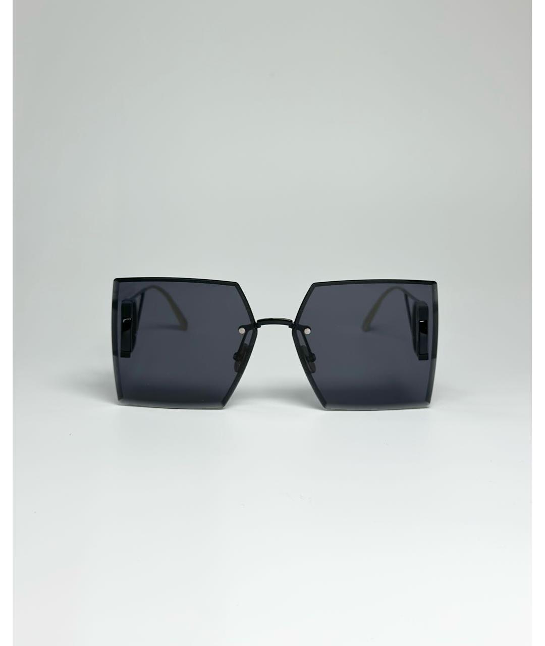 CHRISTIAN DIOR Черные металлические солнцезащитные очки, фото 4