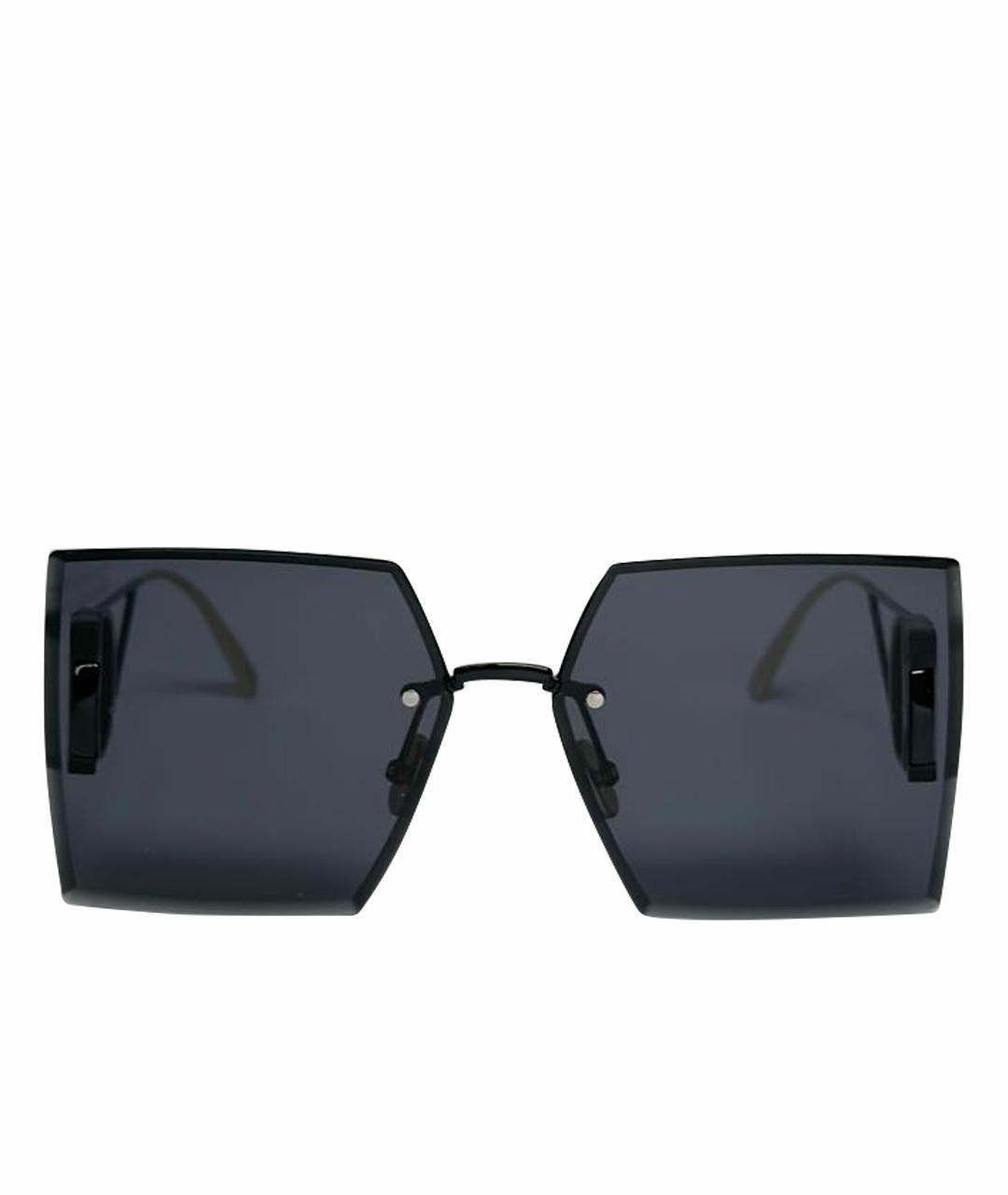 CHRISTIAN DIOR Черные металлические солнцезащитные очки, фото 1