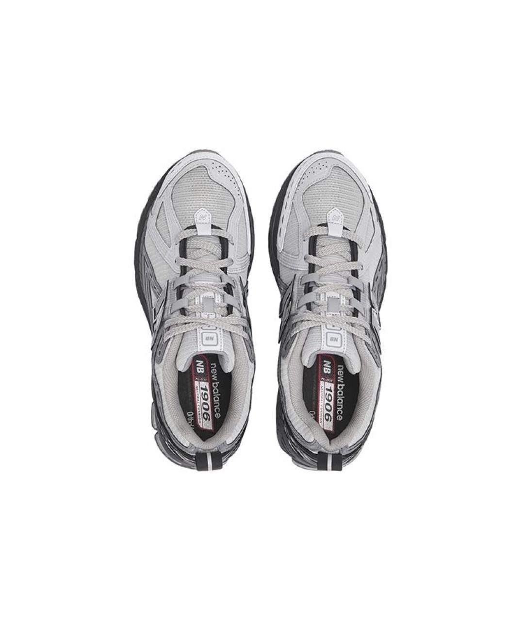 NEW BALANCE Серые текстильные низкие кроссовки / кеды, фото 3