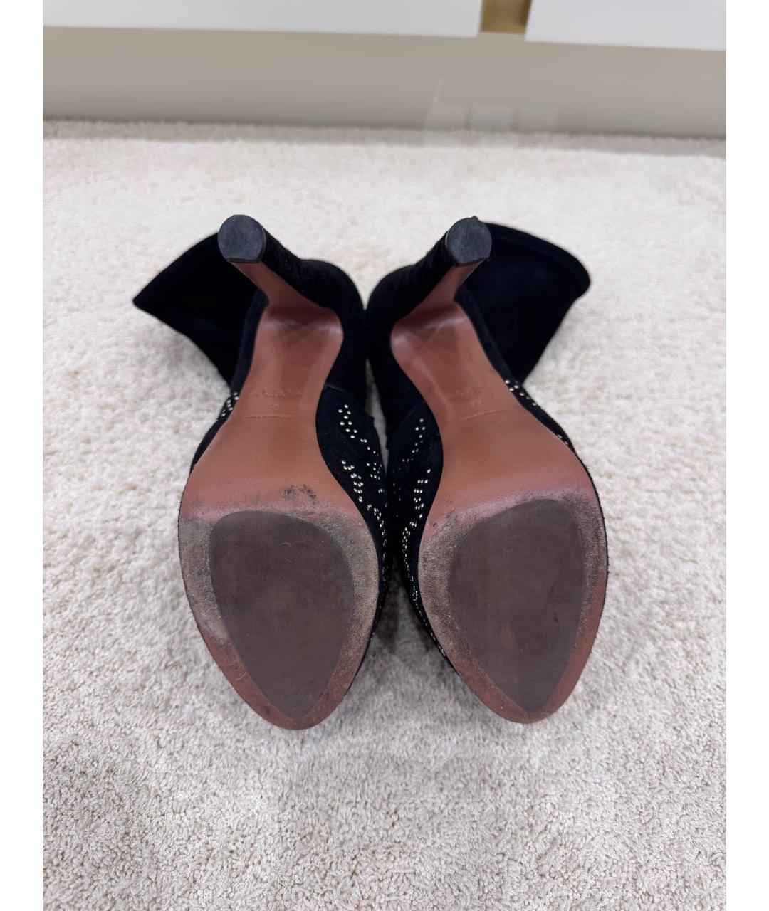 ALAIA Черные замшевые ботильоны, фото 3