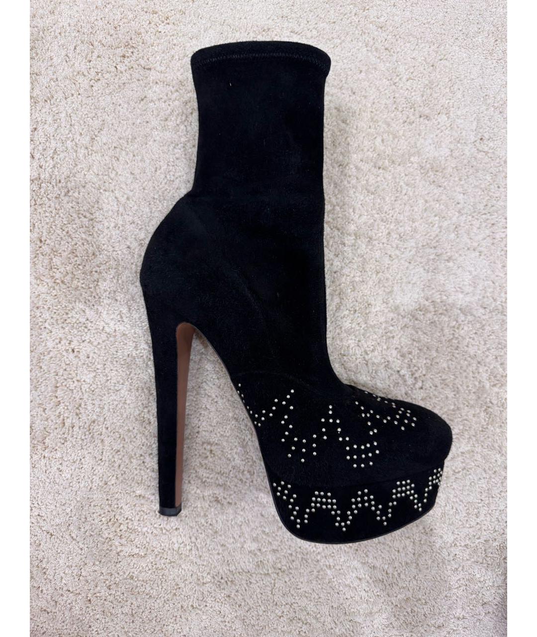 ALAIA Черные замшевые ботильоны, фото 4