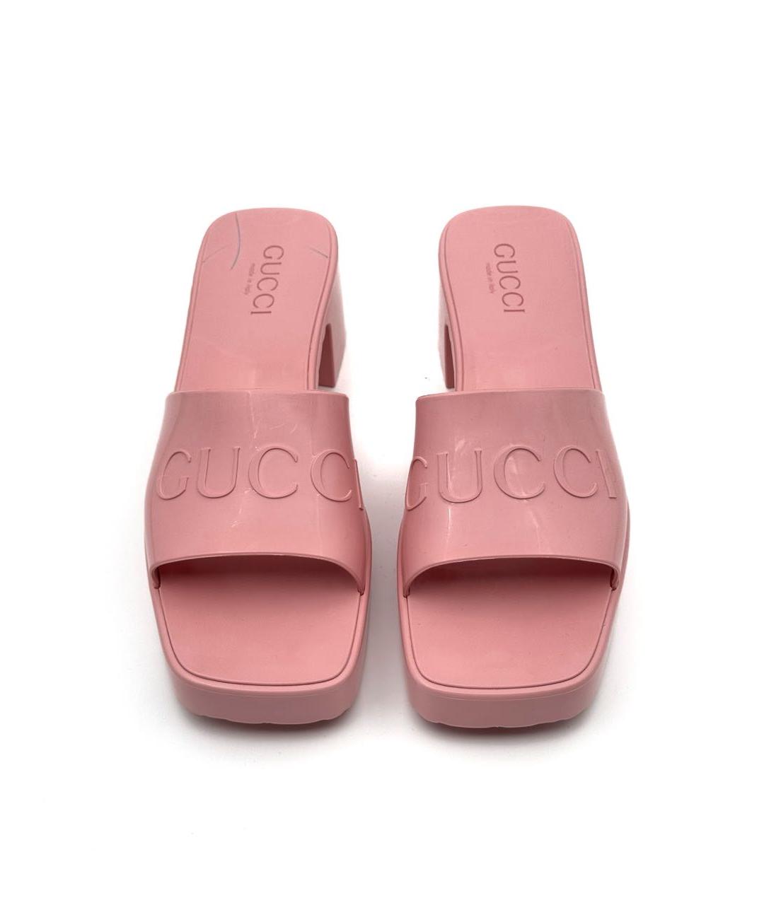 GUCCI Розовые шлепанцы, фото 2