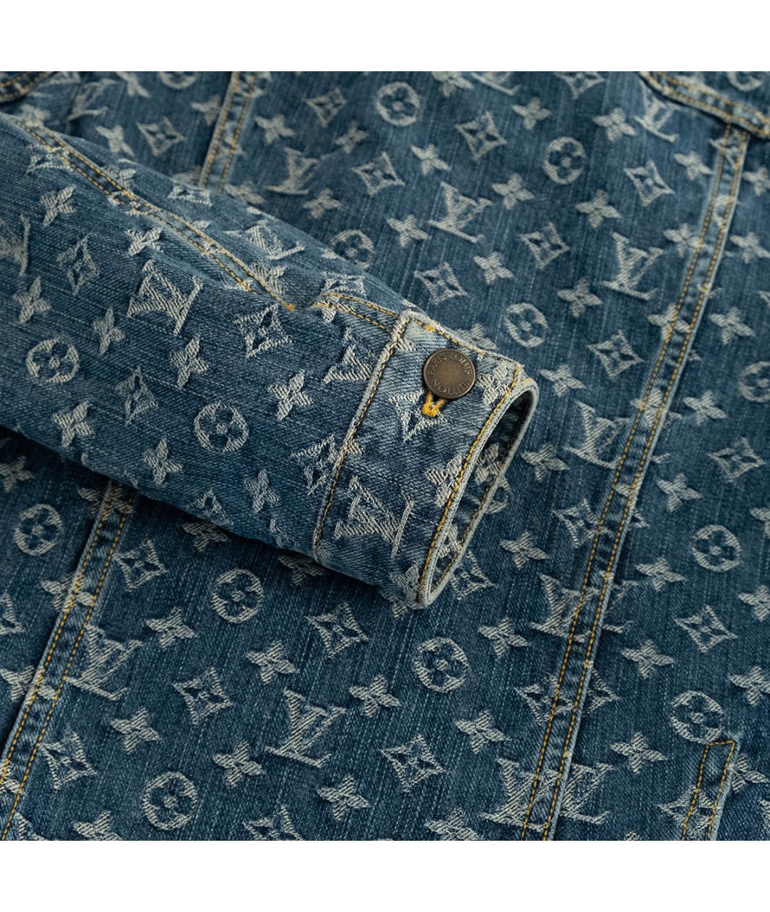 LOUIS VUITTON Синяя хлопковая куртка, фото 4