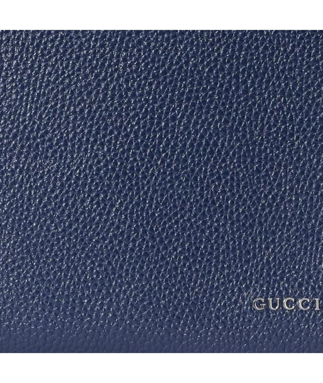 GUCCI Синяя кожаная папка для документов, фото 8