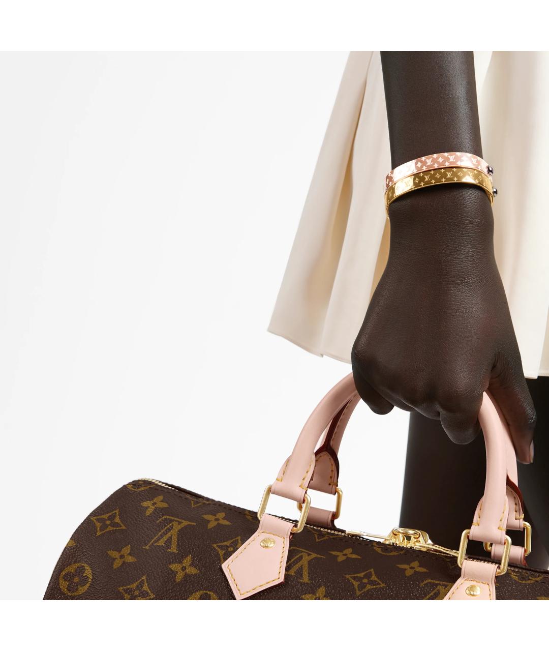 LOUIS VUITTON Золотой металлический браслет, фото 4