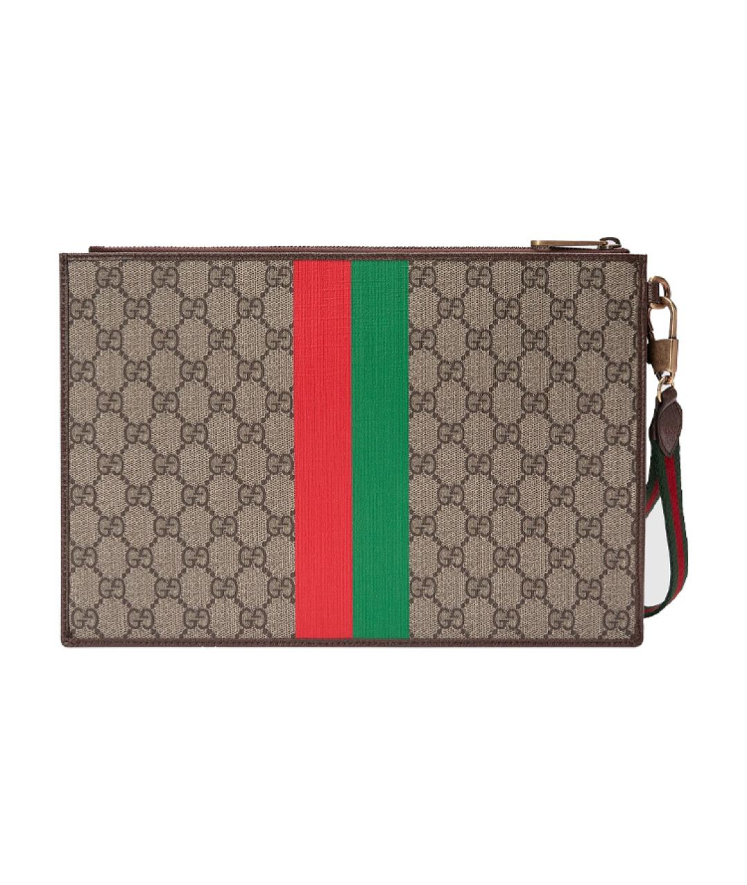 GUCCI Бежевая тканевая папка для документов, фото 3
