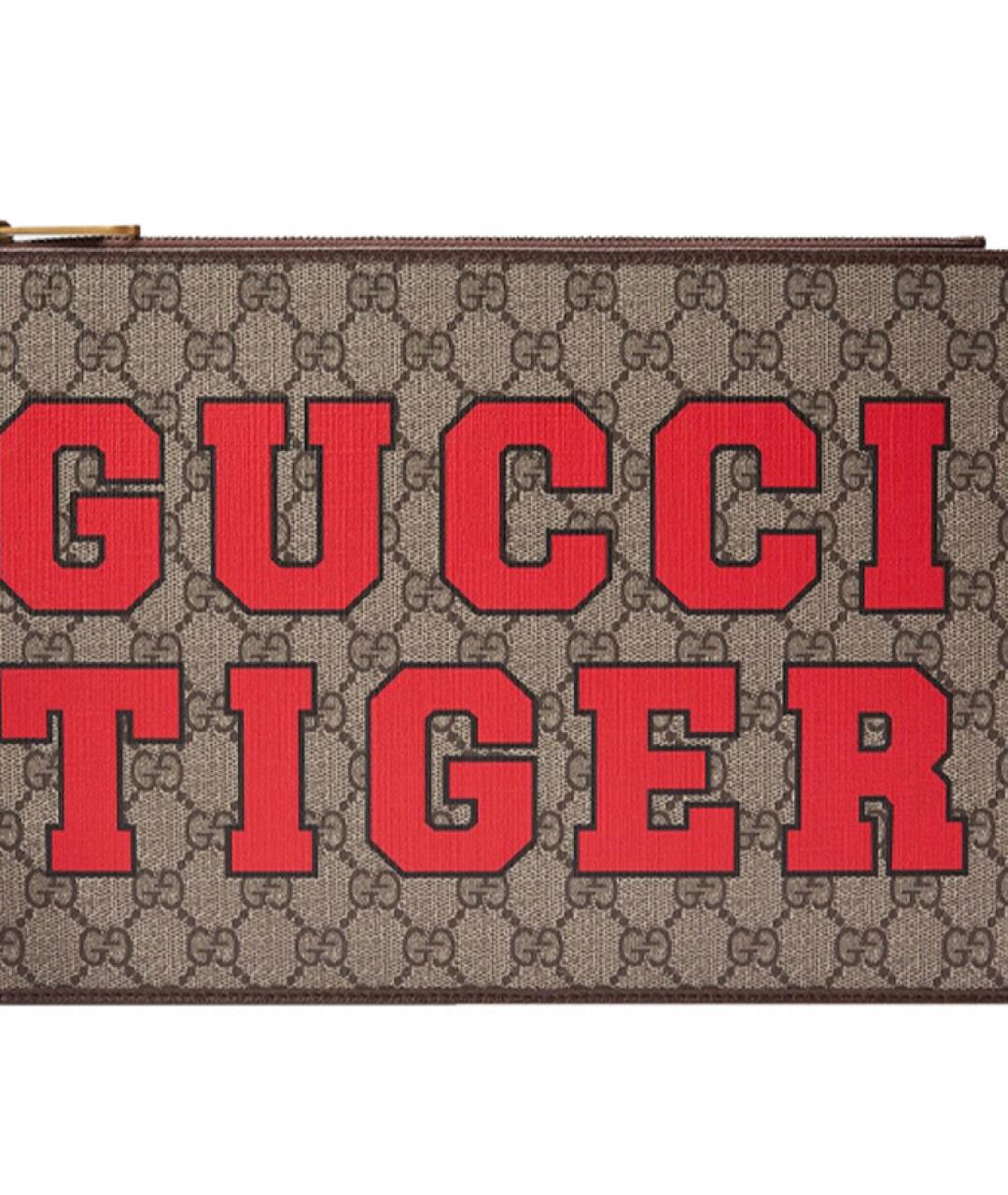 GUCCI Бежевая тканевая папка для документов, фото 7
