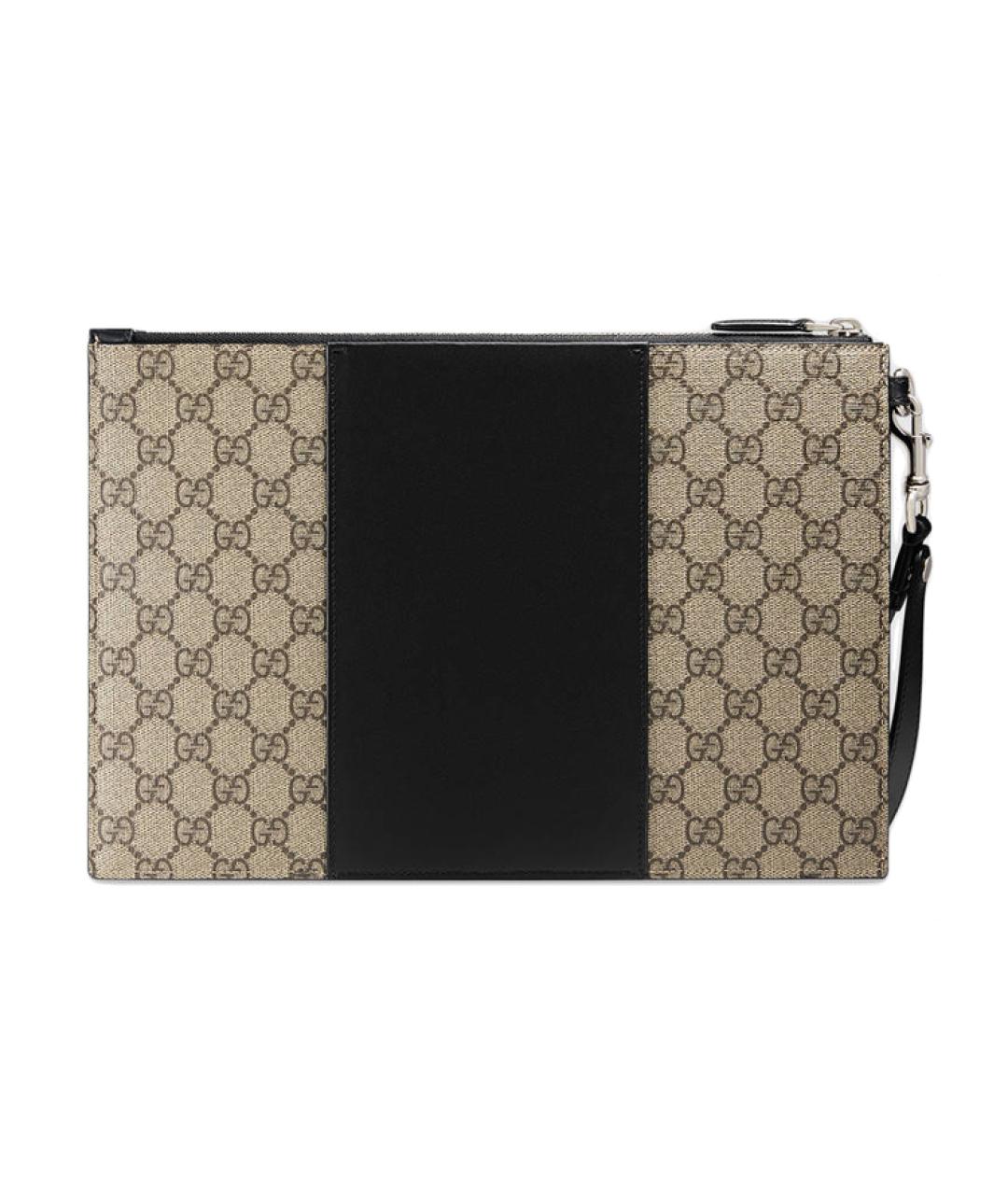 GUCCI Бежевая тканевая папка для документов, фото 2