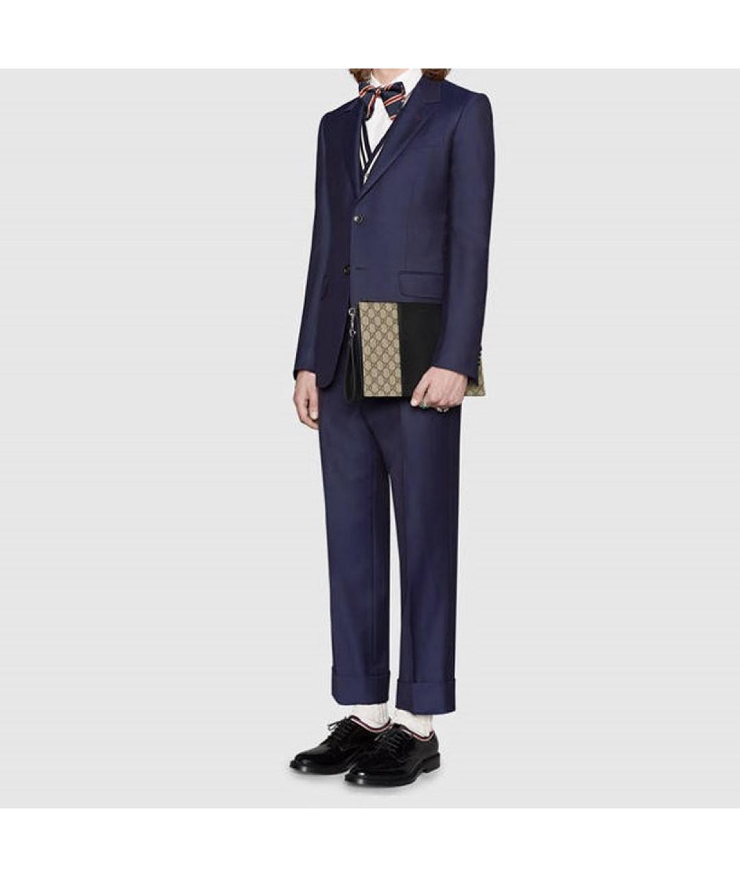GUCCI Бежевая тканевая папка для документов, фото 7