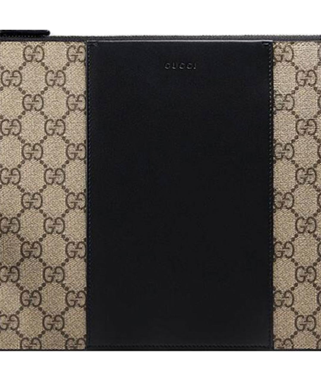 GUCCI Бежевая тканевая папка для документов, фото 5