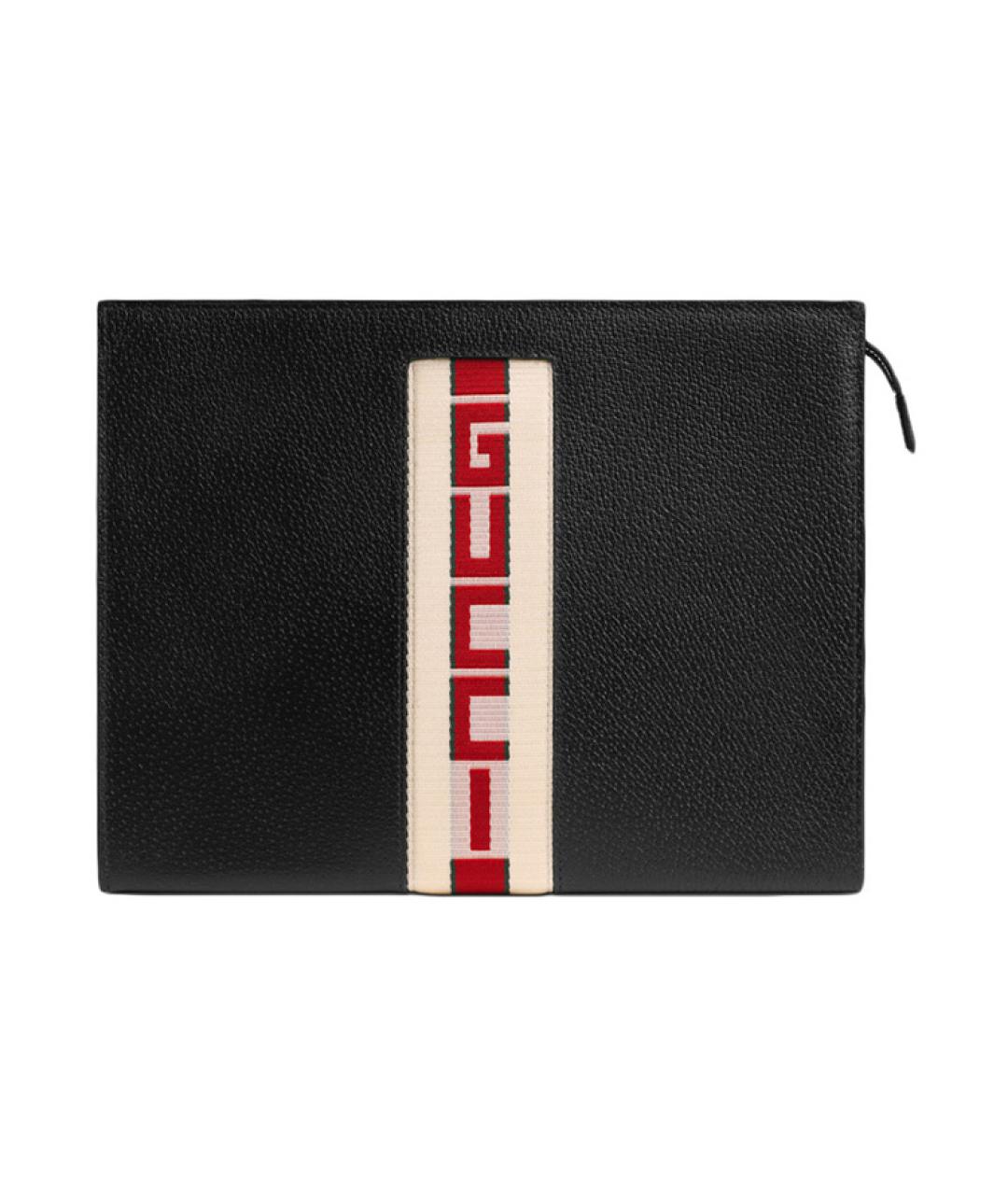 GUCCI Черная кожаная папка для документов, фото 1