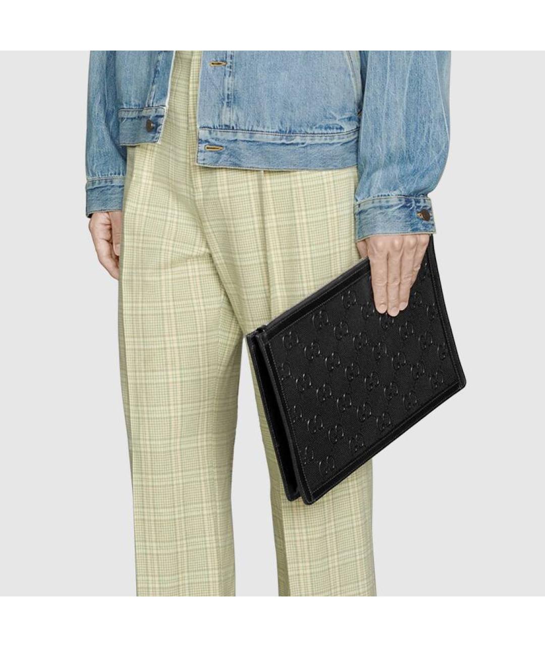 GUCCI Черная кожаная папка для документов, фото 7