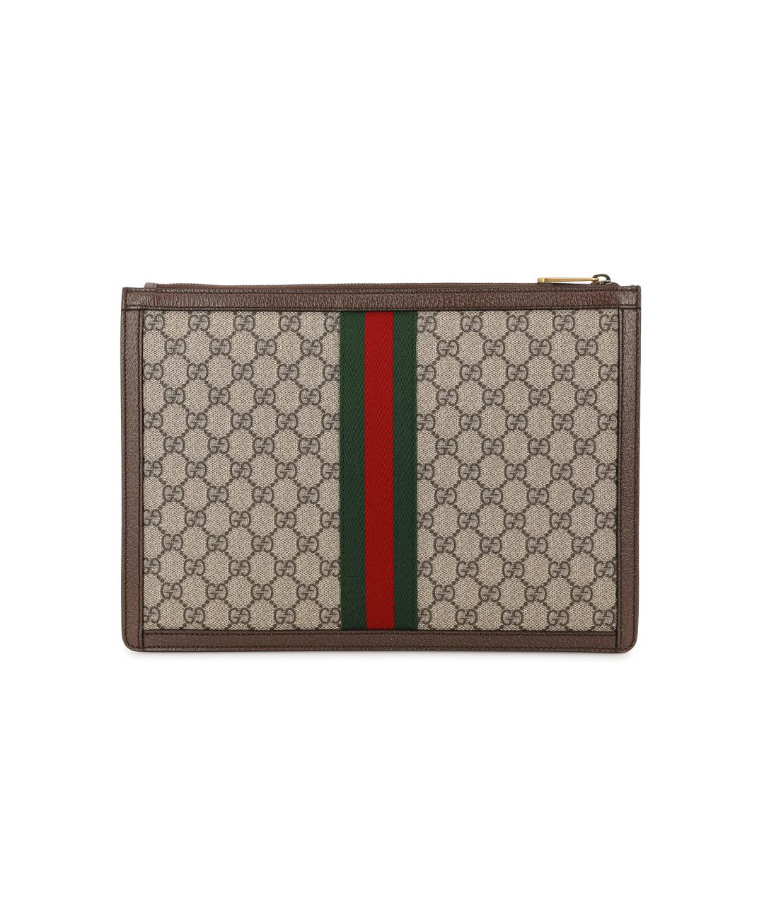 GUCCI Бежевая тканевая папка для документов, фото 6
