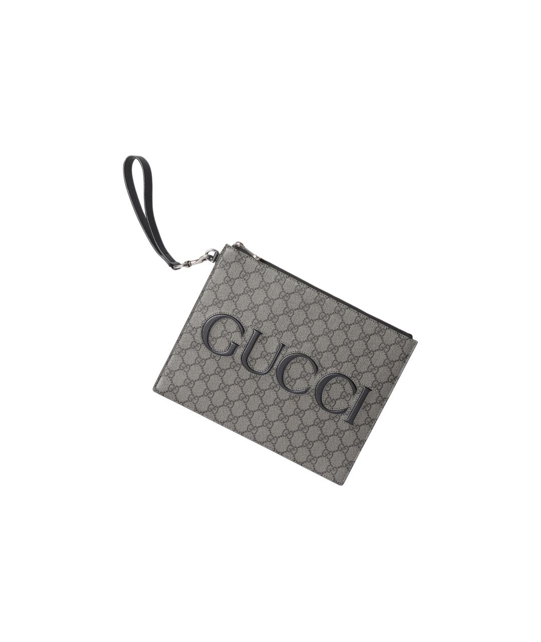GUCCI Бежевая тканевая папка для документов, фото 5