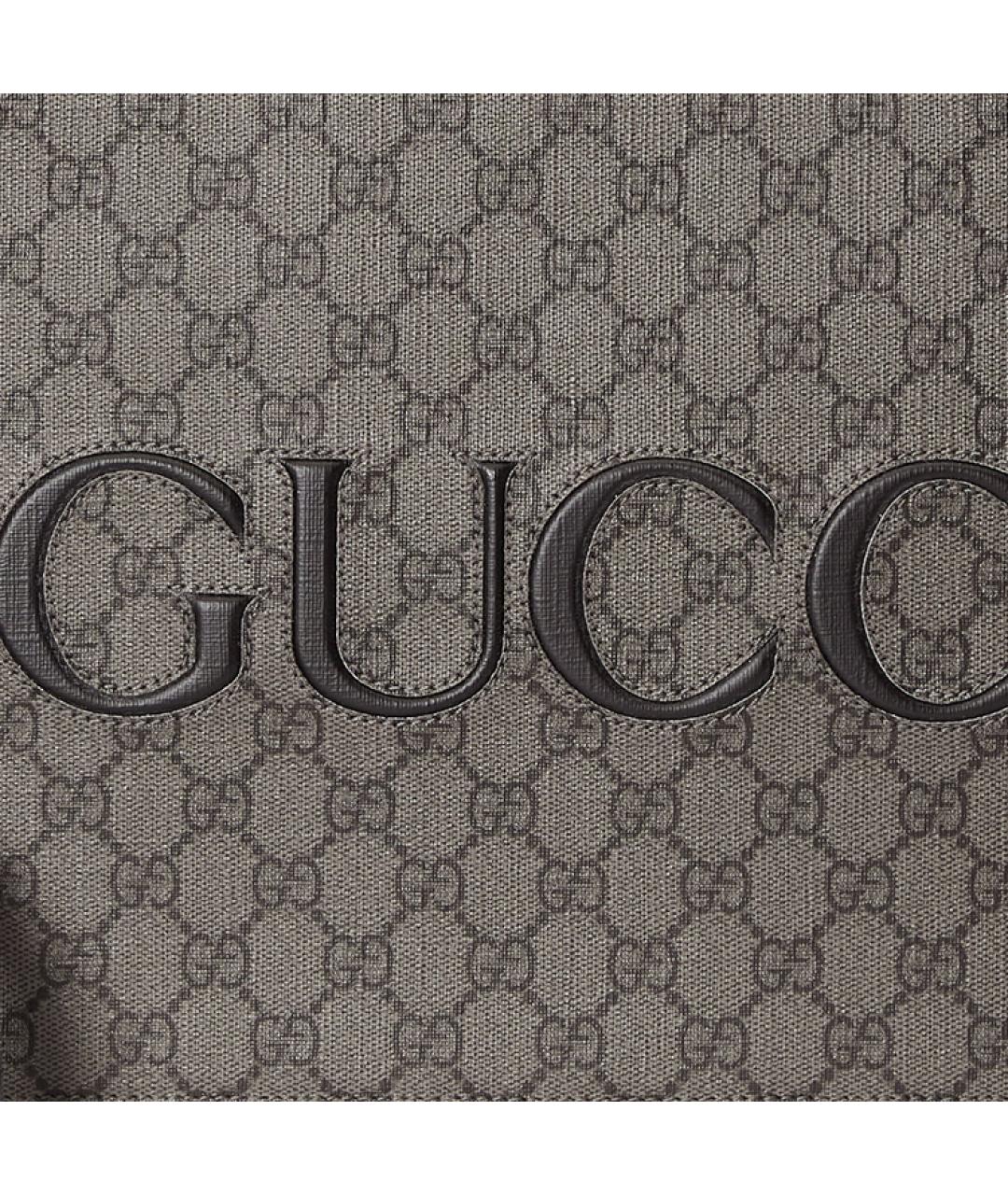 GUCCI Бежевая тканевая папка для документов, фото 9