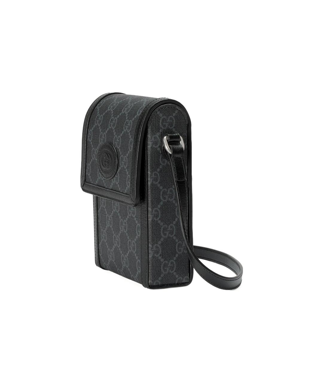 GUCCI Черная тканевая сумка на плечо, фото 2